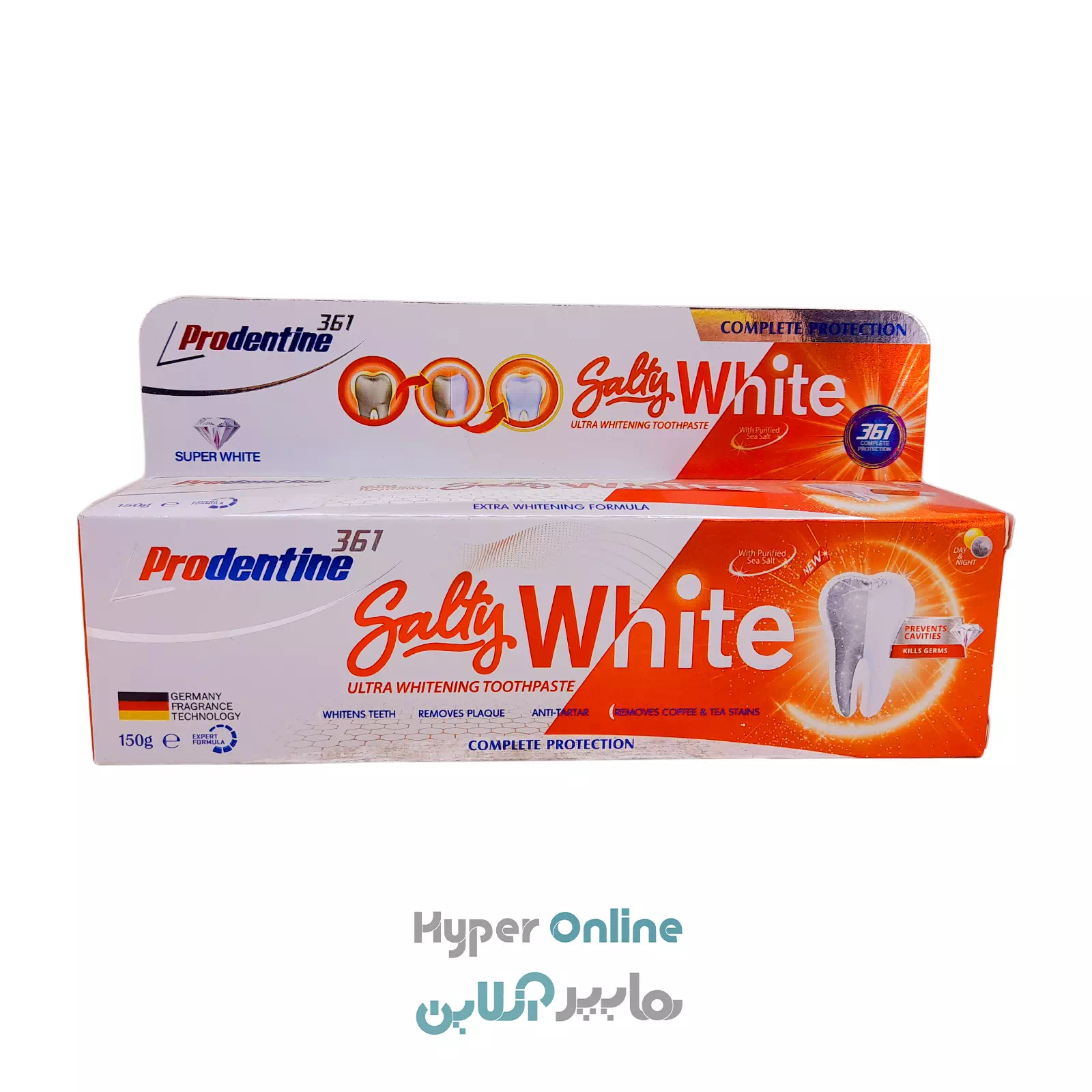 خمیر دندان کامل سفید کننده 150 گرمی پرودنتین 